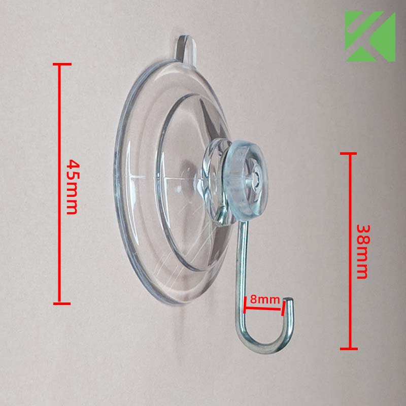 Cross-border supply suction cup diameter 22-70MM suction cup hook pvc transparent suction cup hook bird feeder suction cup hook