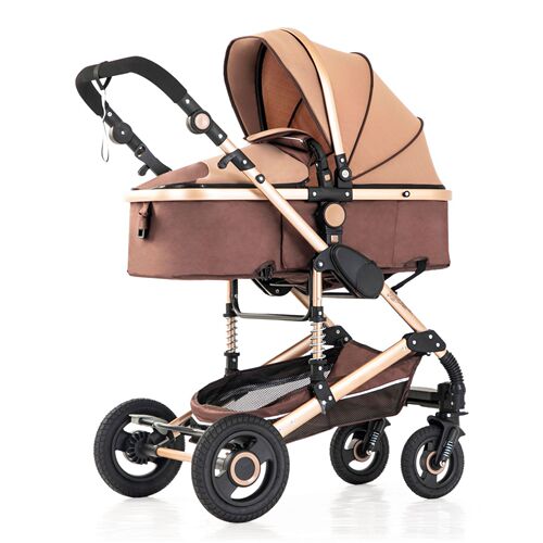 Baby stroller, dual-direction, high-landscape, reclining, lightweight, foldable, shock-absorbing, new infant, toddler, children's pushchair