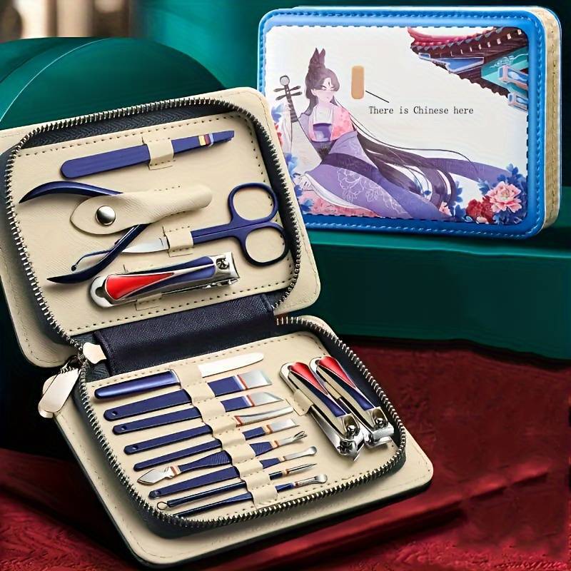 Nail groove nail clippers herramientas de tendencia nacional de uñas tijeras de uñas gruesas duras set de cortador de uñas tijeras de pelo nasal casero pedicura