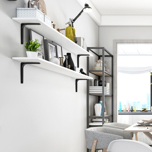 Kashuo triangle bracket shelf support fixed iron rack storage rack wall partition 90 degree curved right angle load-bearing