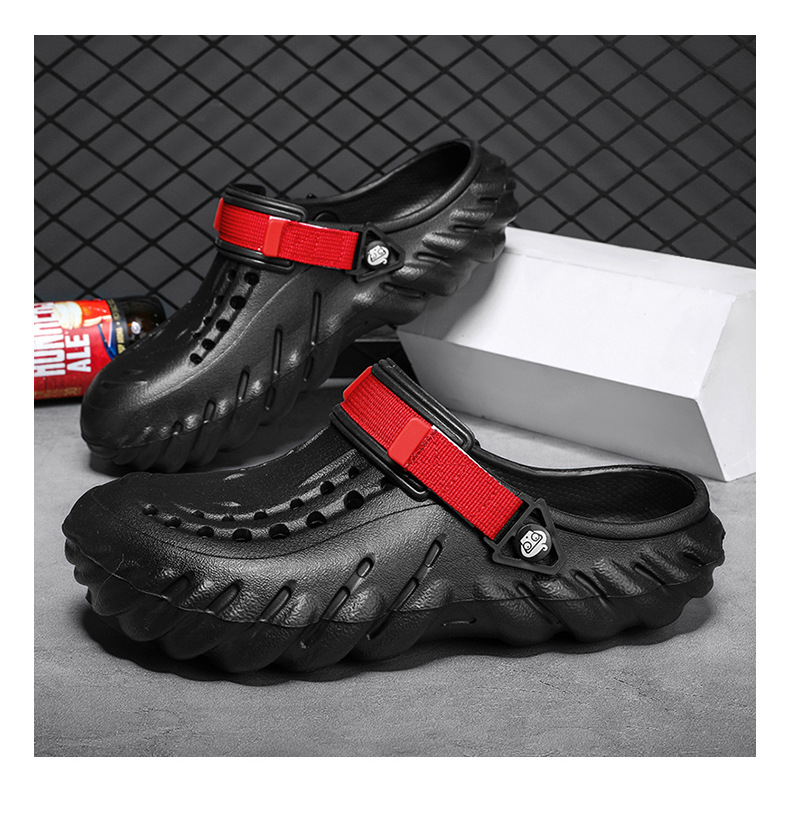 Breathable Garden Slippers For Men Lightweight Beach Sandals_voghion.com