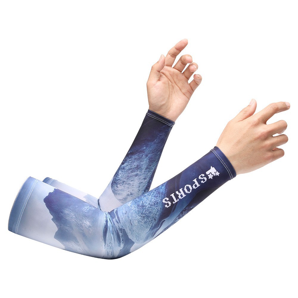 Manga de hielo de protección solar manga hombres y mujeres manga de mano de seda de hielo protección del brazo protección solar verano guantes delgados