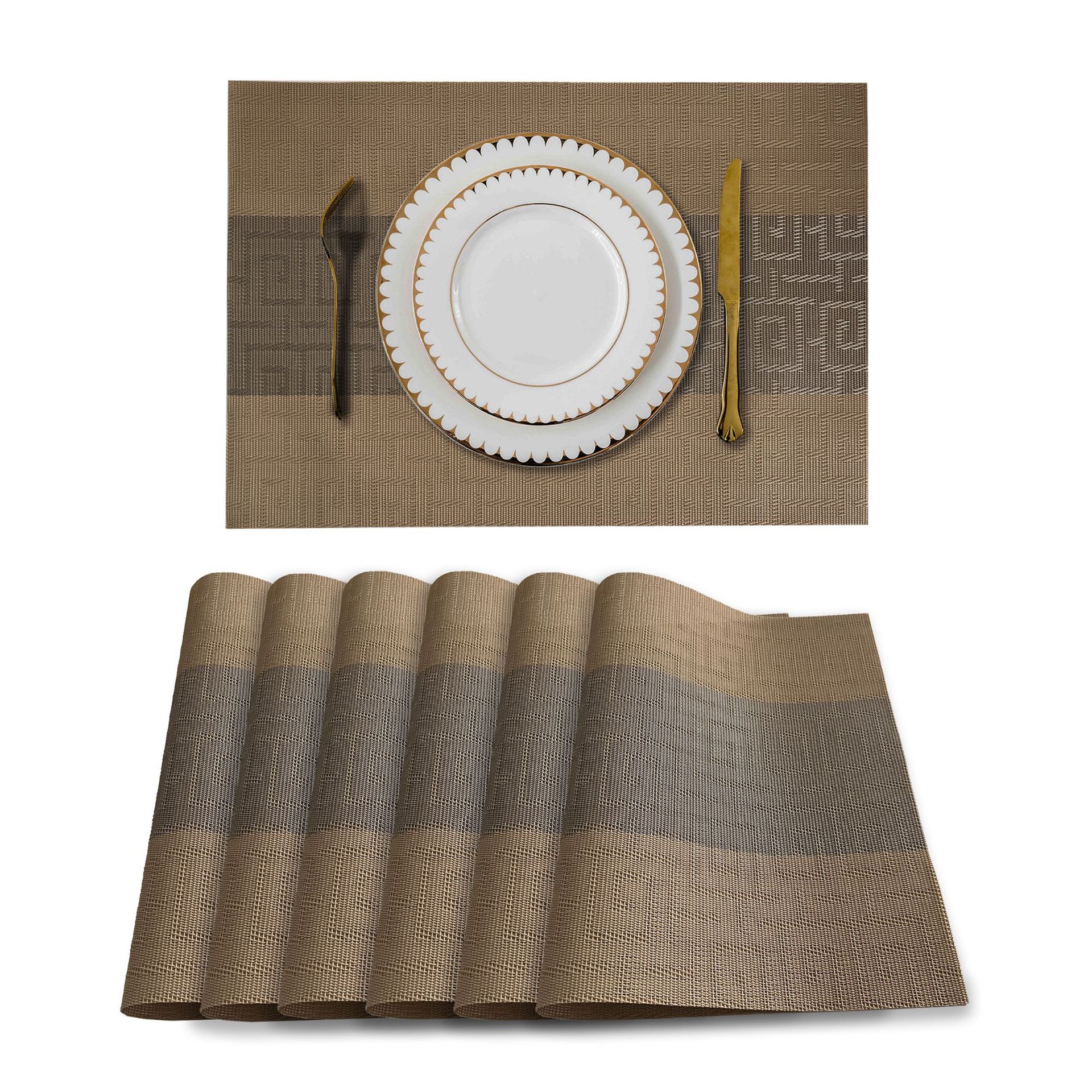 Mantel de PVC de estilo chino estera de té Zen mantel occidental mantel impermeable de aislamiento térmico estera antideslizante estera de mesa de estilo chino teslin Toalla de mesa