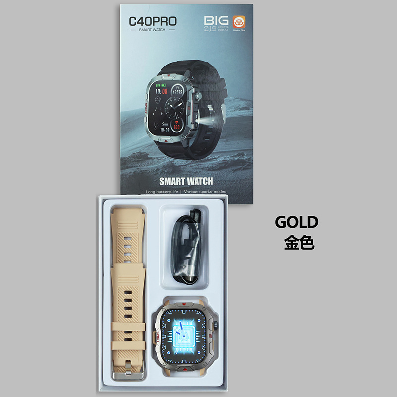 C40Pro-Verdadero ritmo, verdadero conteo de pasos (dorado)