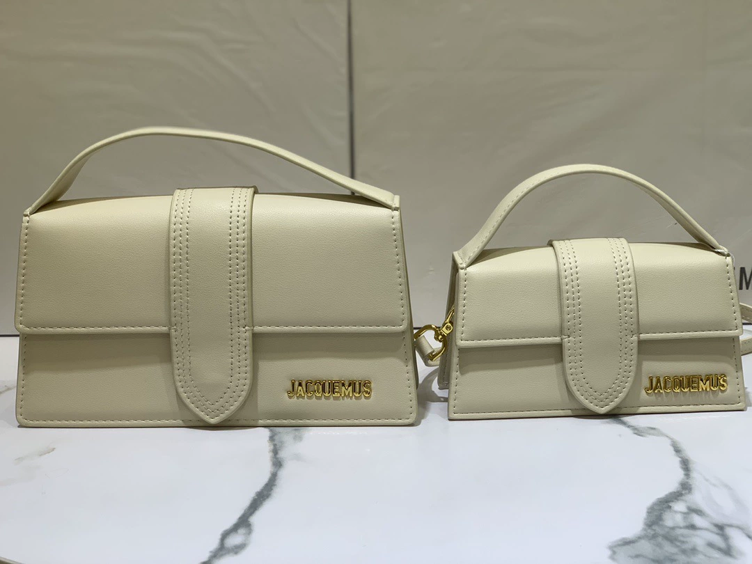 One-shoulder genuine leather bag, small 18 cm / big 24 cm, compact design