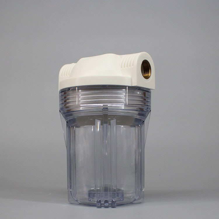 5 pulgadas 4-punto botella de filtro de dientes de cobre engrosada válvula de alivio de presión hebilla interior americana 6-punto como botella de filtro transparente