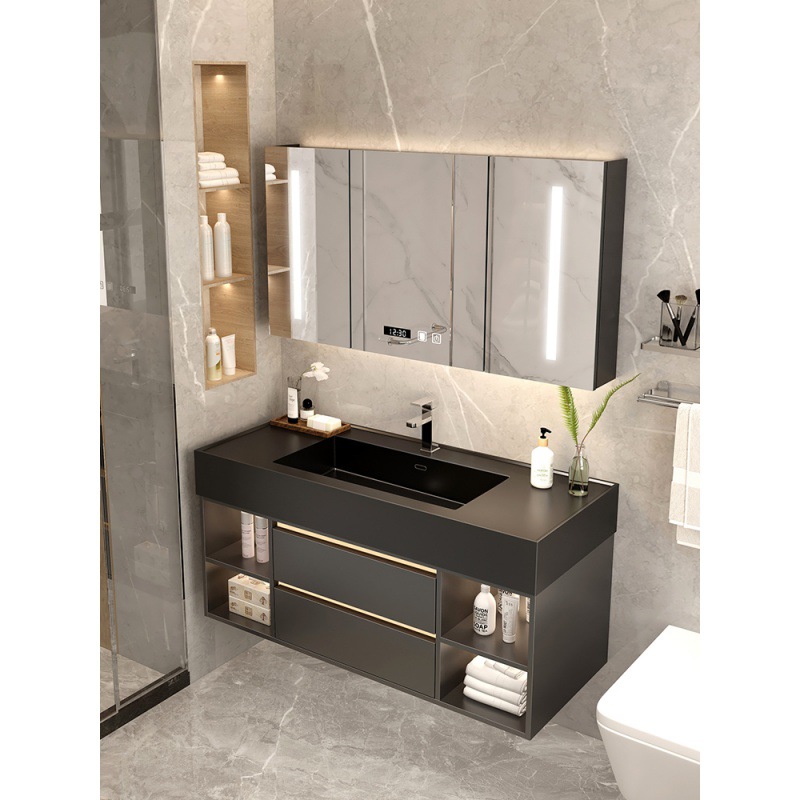 Bathroom cabinet modern Simplicity TOILET Marble Wash station hand sink Face Basin cabinet Combination cabinet