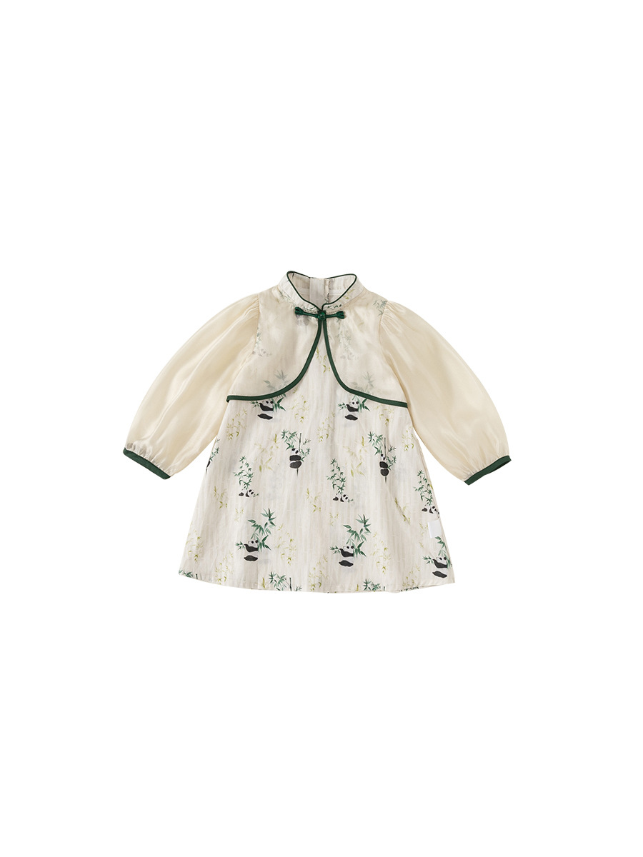 Ropa Infantil Youbao, Vestido de Estilo Nacional, Falda Hanfu de Estilo Étnico para Niñas, Nuevo Producto de Primavera y Otoño, Falda Tipo A para Niñas Pequeñas