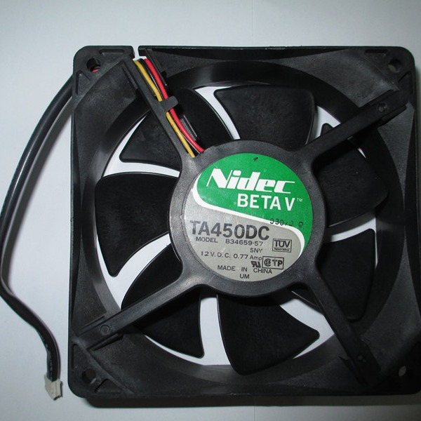 日本尼迪克Nidec B34659-57 DC12V 0.77A12038机箱大风量散热风扇