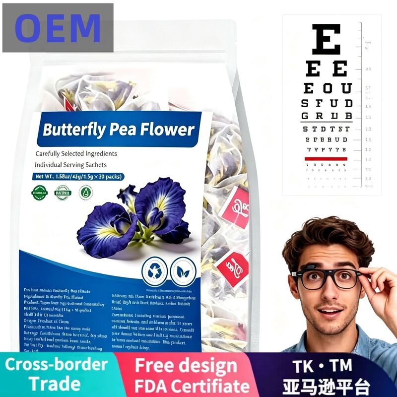 Cross-border Butterfly Pea Flower Tea Bags, Direct from the Manufacturer, Best-Selling Wholesale Product