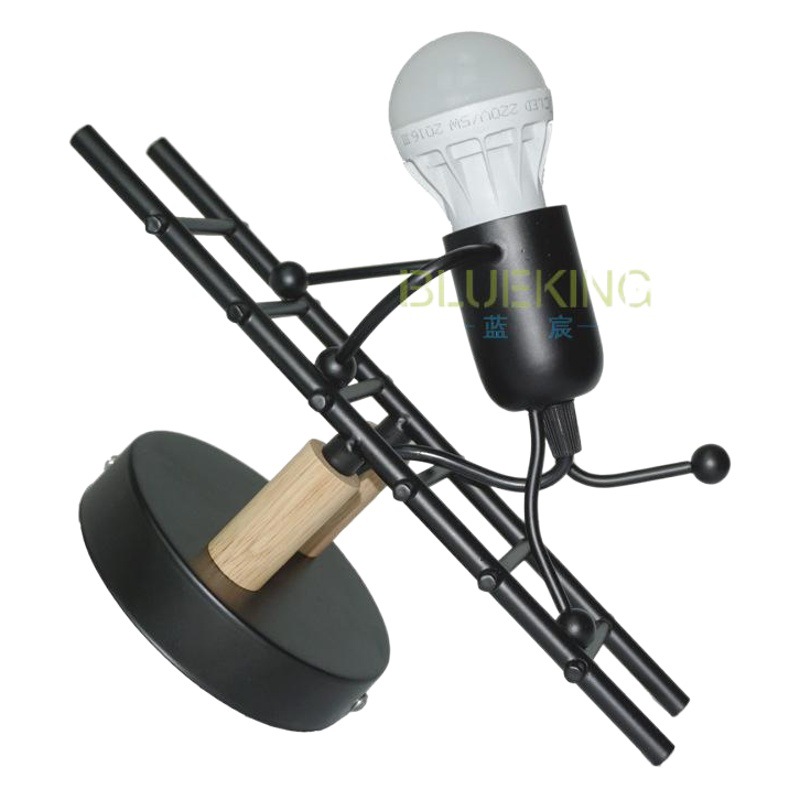 Estilo Europeo retro decorativo lámpara de pared pasillo lámpara corredor lámpara hierro estilo industrial espejo faro CAFÉ Tienda lámpara al por mayor