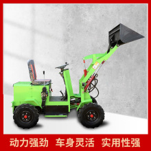 轮式装载机 工地砂石装卸铲车 养殖农用抓木机抓草机