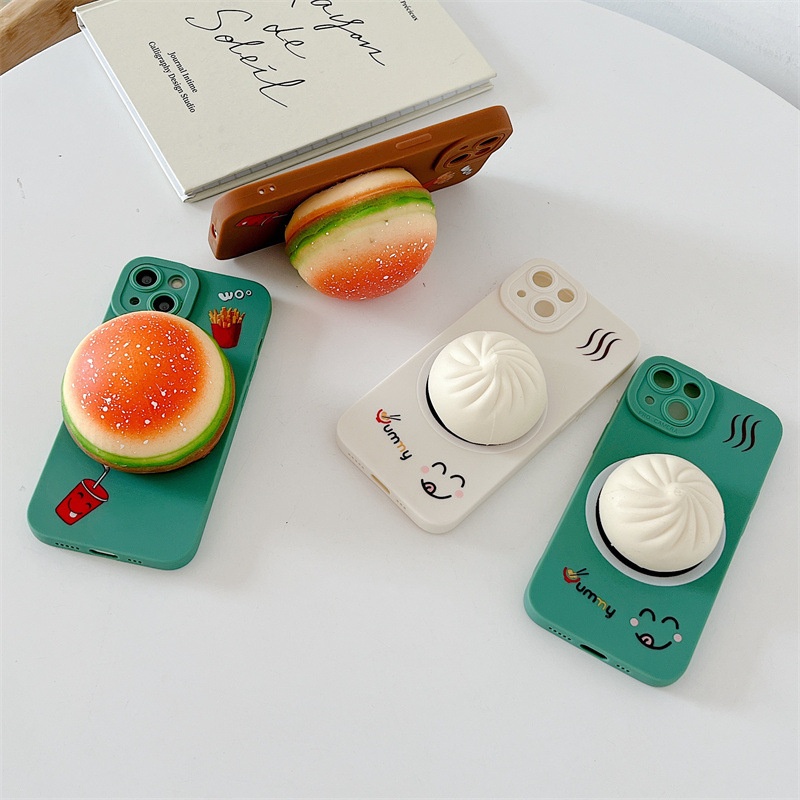 Applicable to Apple Mobile Phone Case iPhon15/14/13/12/11/pro/max Foreign Trade Hamburg/Decompression and Kneading Music