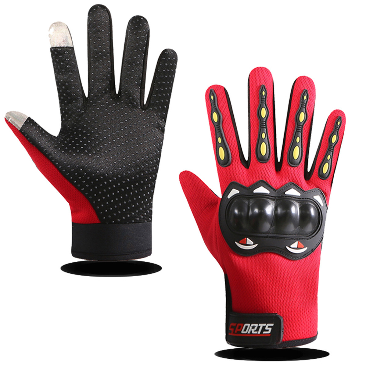 Guantes de ciclismo al aire libre para hombres y mujeres en primavera y verano protección de pantalla táctil de dedos largos motocicleta antideslizante y resistente al desgaste Exportación de Amazon A1KQ