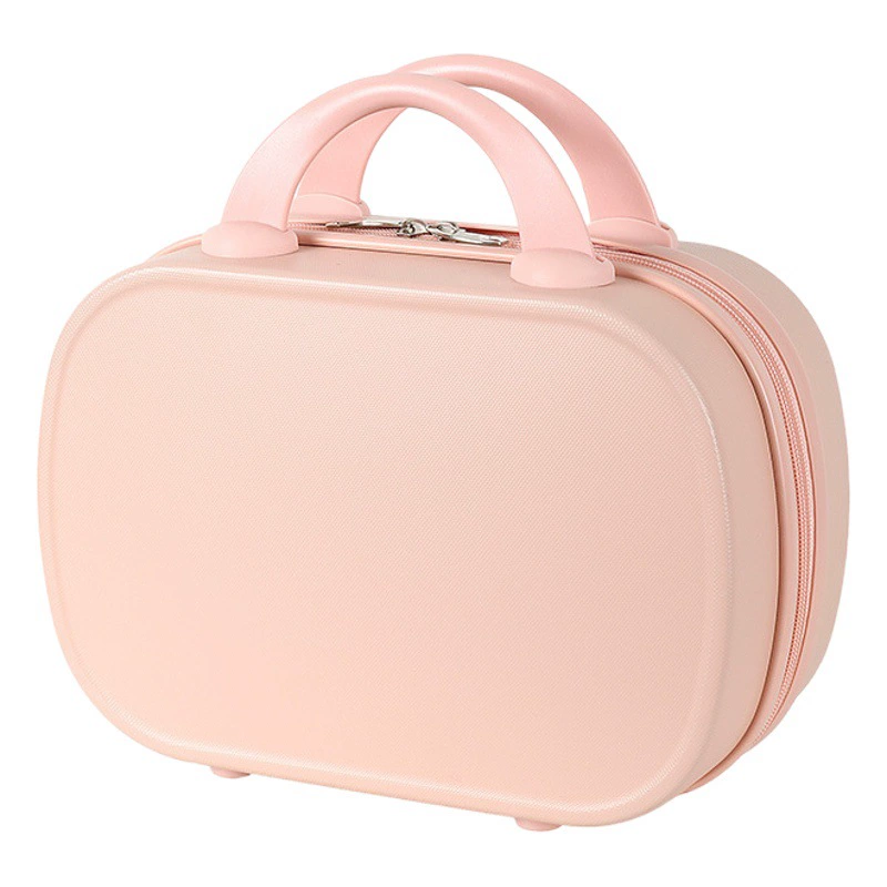 Косметичка контрастного цвета Портативный маленький чемодан для багажа Женская 14-дюймовая косметичка с кодовым замком Легкий дорожный футляр для хранения