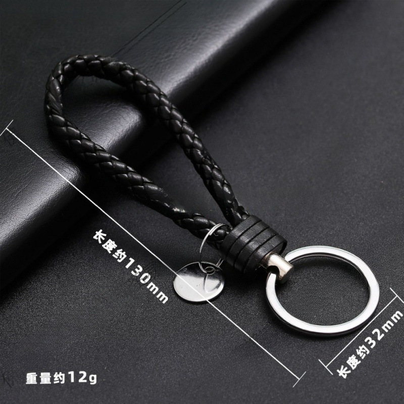 Accessories Bv Keychain Pendant Leather Cord Wholesale Handmade Woven Couple Accessories Cord Keychain Car