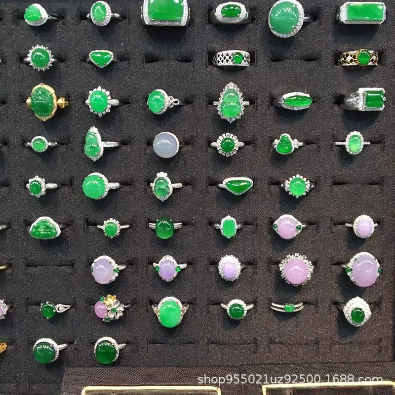 Бирманское изумрудное кольцо с яйцом кольцо с яйцом подвеска 18K для мужчин и женщин