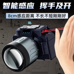 LEDヘッドランプの強い光が伸縮して焦点を合わせるリチウム電池の充電の遠射ヘッドセットの懐中電灯の屋外釣りの夜釣り