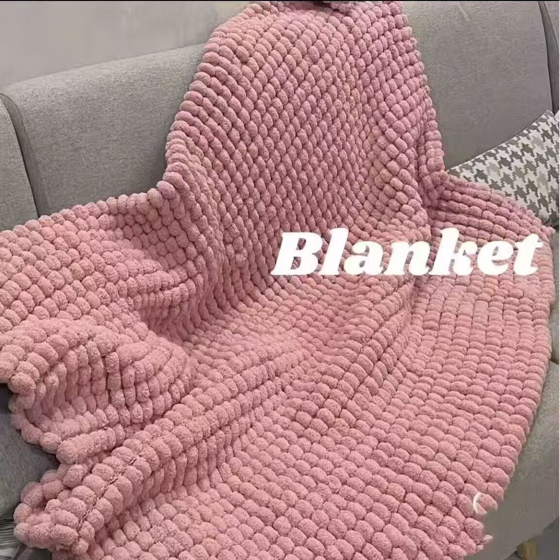 가죽 핑크 소재 패키지_실볼 5개 + 도구 (뜨개질 스카프 1.6m * 16cm )