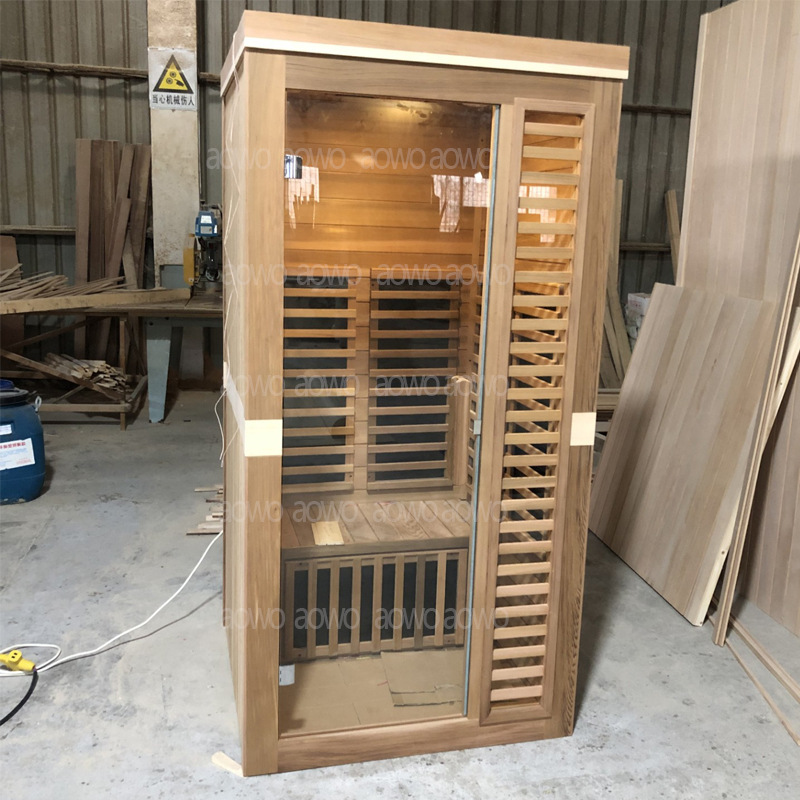 Hierro abeto luz onda habitación sudor humeante habitación 2 personas interior hogar infrarrojo carbono cristal calefacción seco vapor sudor salón de belleza