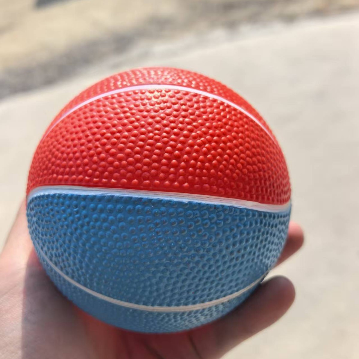 Pvc Macaron Inflatable Mini Basketball Haha Ball Kidsren's Indoor Racket Ball Kindergarten Bouncy Ball