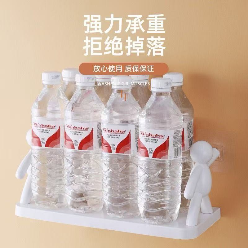 小人物置棚漫画穴なしトイレ浴室化粧品収納棚調味料缶整理棚共通|undefined