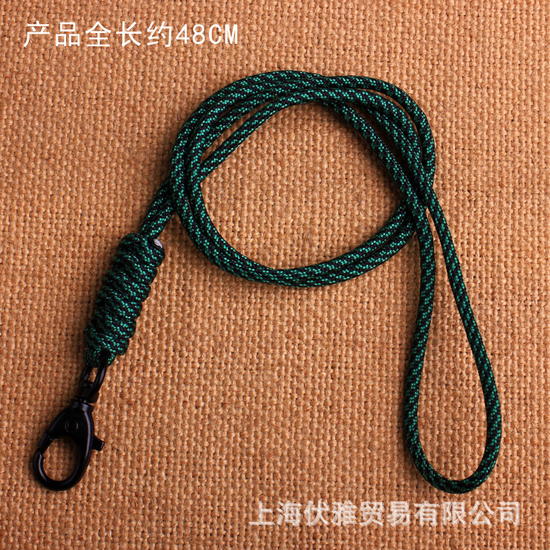 Z02 suministro de fábrica cuerda paraguas tejida hebilla de metal hebilla giratoria clave cuerda halter certificado tarjeta de fábrica cordón