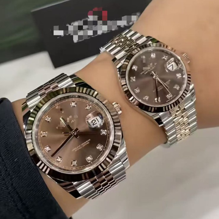 劳家橄榄绿日志型手表蚝式恒动41MM3235一体机芯男女情侣机械表