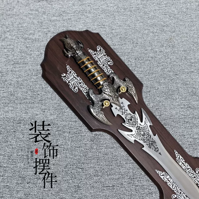 迷你型挂板剑宝剑装饰品挂件工艺品摆件影视刀剑未开刃一件代发