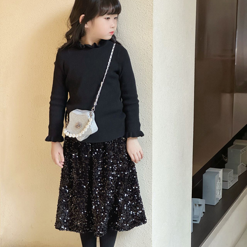 2026 nuevo bolso de niños brillante estrella de pentacos bolso de perla exquisito mini bolso accesorios para hombres y mujeres