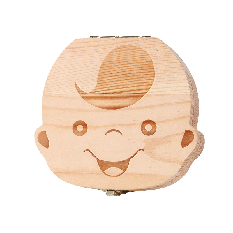Storage box for baby teeth, souvenir box for boys