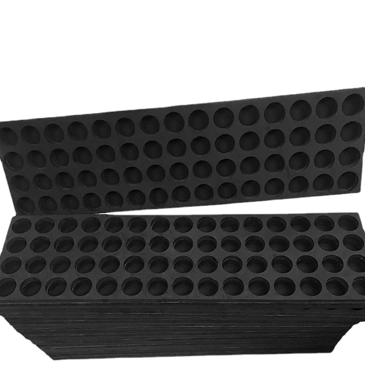 捷昕厂家定 制仪器包装保护高密EVA海绵圆孔内衬 黑色泡棉卡槽