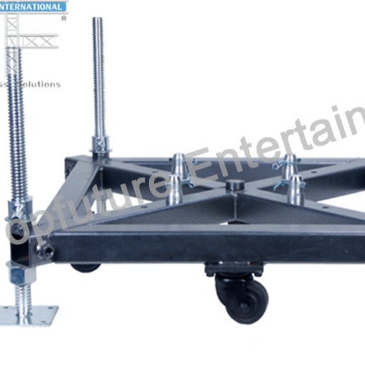 铁底座  厂家直供插销架升降系统配件 加强型底座 带轮移动底座