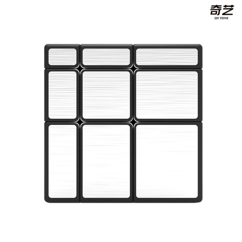Qiyi Mirror Rubik's Cube third-order special-shaped brushed stickers Children's educational and stress-reducing toy Rubik's Cube with tutorial