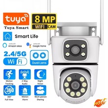 涂鸦Dual-lens camera WiFi远程云台旋转移动跟踪报警推送监控器