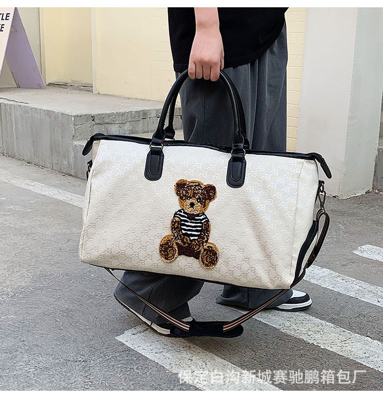Bolsa de viaje de moda separación húmeda y seca hombres y mujeres de corta distancia portátil de un solo hombro con estuche de carro almacén de zapatos independiente Gimnasio Deportivo