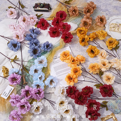 Wedding fake flowers 6 gardenias wholesale decoration placement flower arrangement row home soft decoration hand props