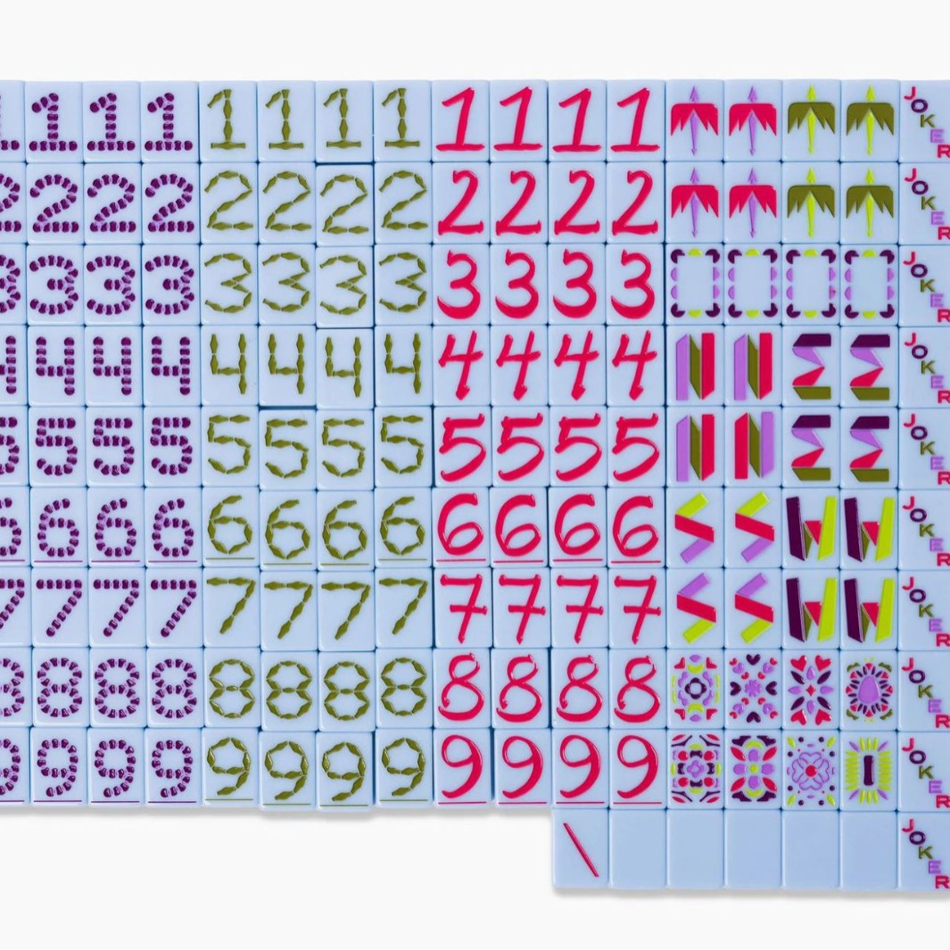 In Stock: Acrylic American Mahjong Tiles, Travel and Home Use Gift Set, Hand-Crafted Tiles