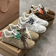 联名款~阿miu真皮复古德训鞋女2025夏新款百搭透气阿甘鞋运动板鞋