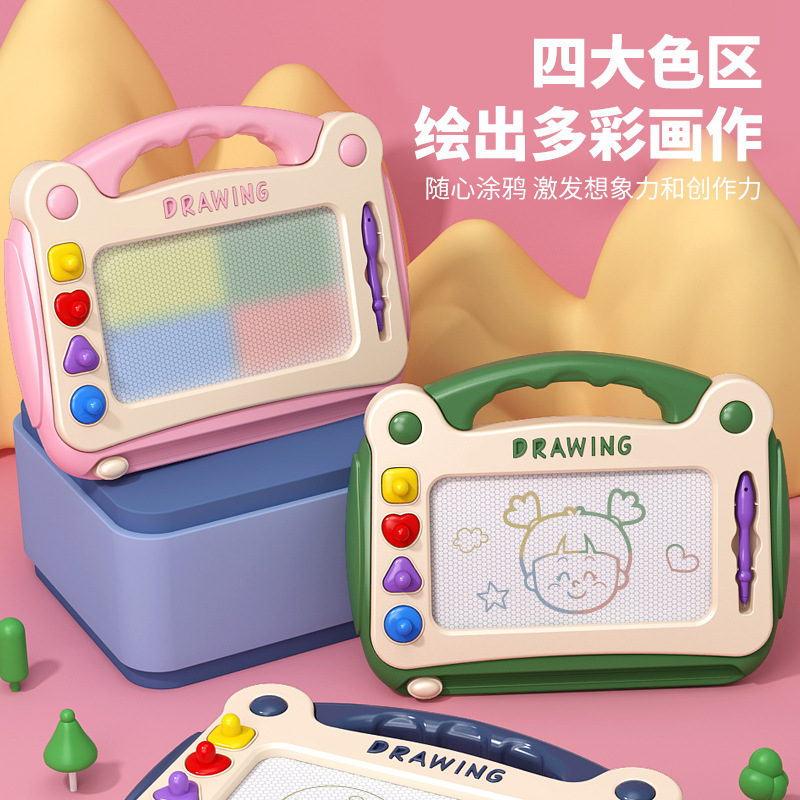 Tablero de dibujo para niños Tablero de escritura magnético para niños de un año para bebés 2 Graffiti 3 Juguetes de dibujo magnético Tablero de escritura grande