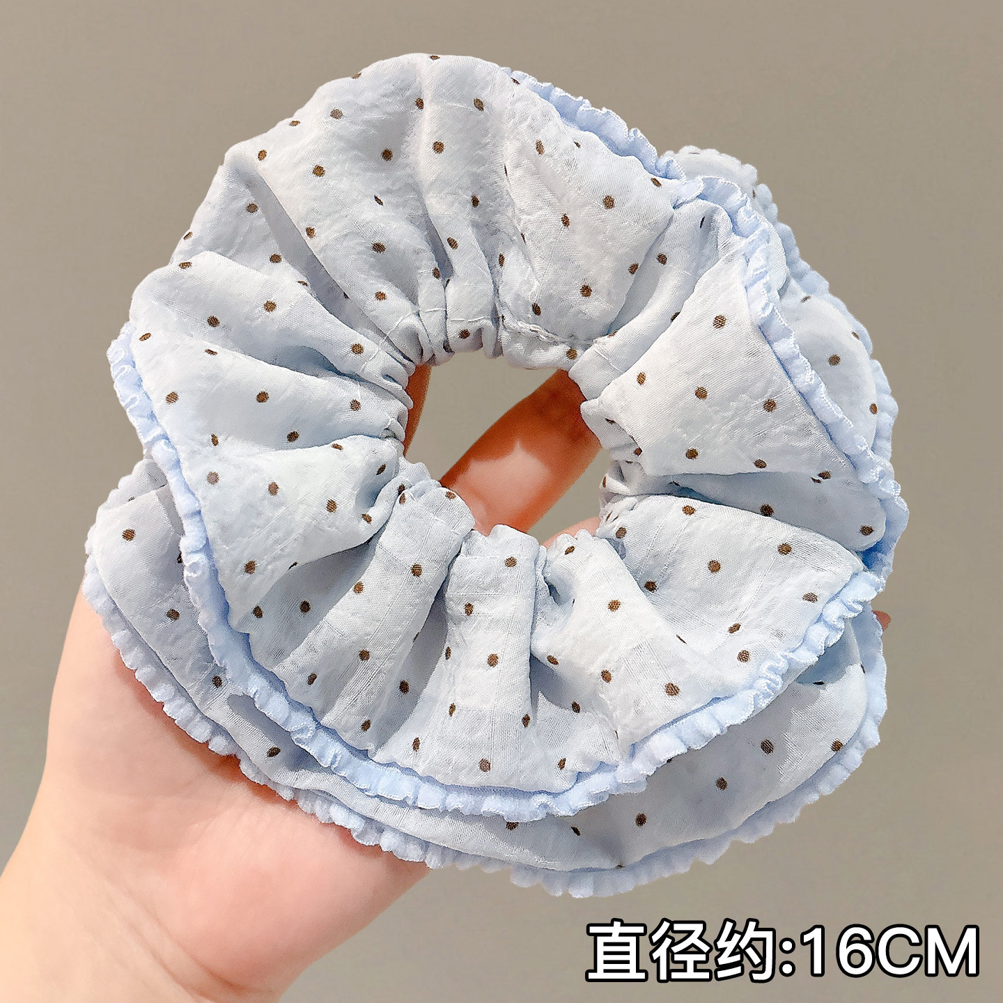 Anillo para el cabello de intestino grueso de gran tamaño coreano, bufanda cuadrada de alta calidad femenina, cuerda para el cabello, banda elástica y duradera, flor de viento perezosa