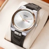 Rose white brown leather