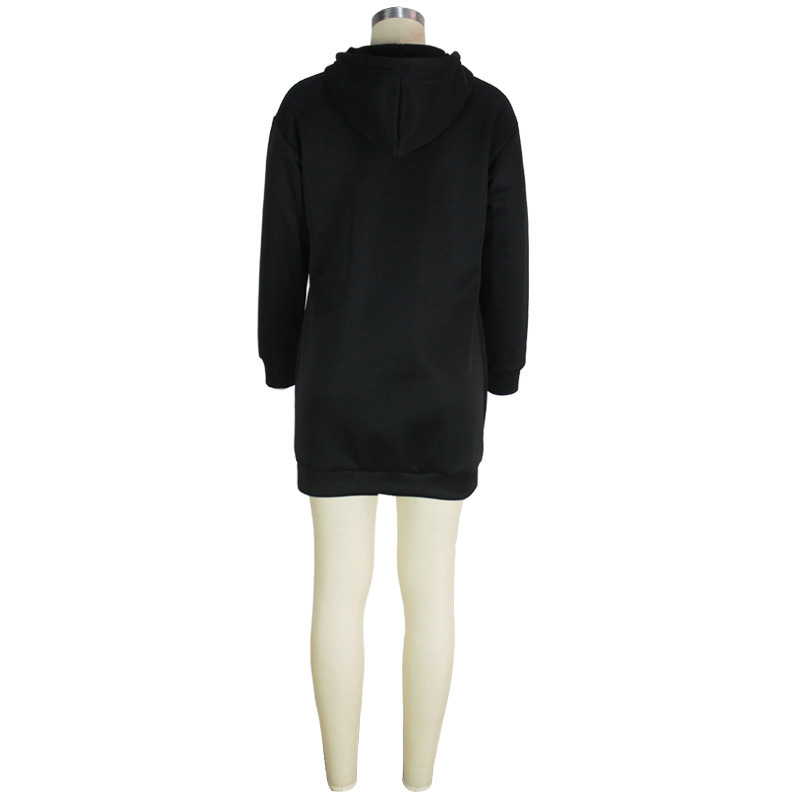 Autumn Winter Fleece Sweater Women Floral Print Hooded Mid Length Top 10 Autumn Winter Fleece Sweater Women Floral Print Hooded Mid Length Top