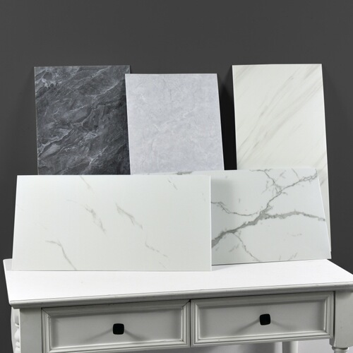 Self-adhesive Tile Sticker for Charming Wall Repair, Hiding Imperfections, Filling Holes, Waterproof 3D Marble Aluminum Composite Panel Wall Decal
