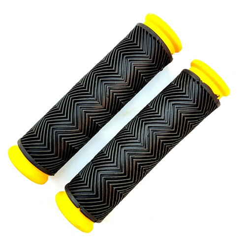 Bicycle two-color water pattern handlebar mountain bike two-way water ripple handlebar cover non-slip rubber handshake single-pass handlebar cover