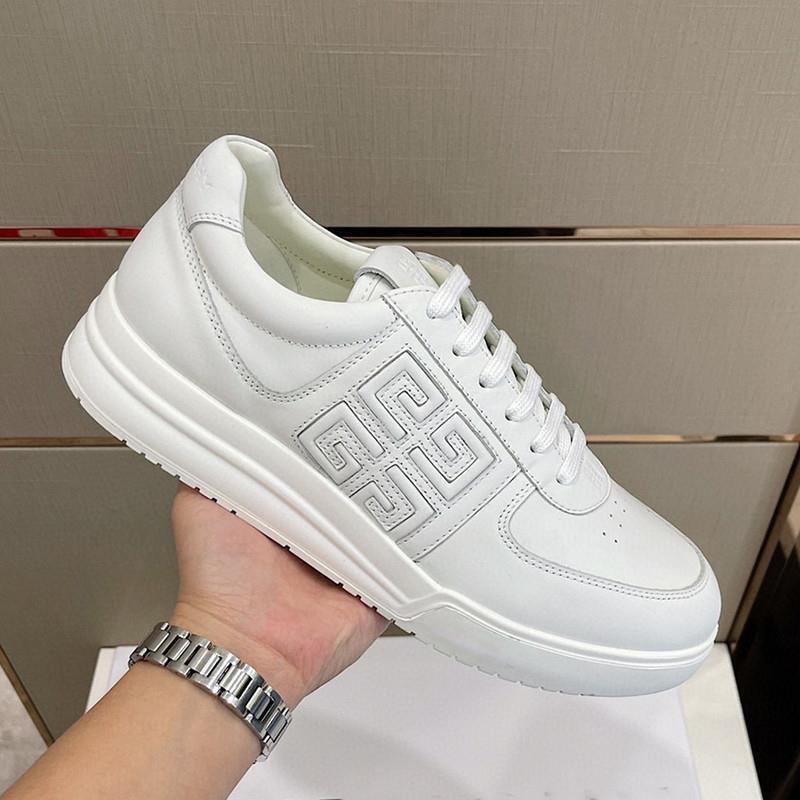 European Station New Men's Sneakers Breathable Hairstylist Sports Thick-Soled White Shoes High-End Trendy Brand Luxury Goods