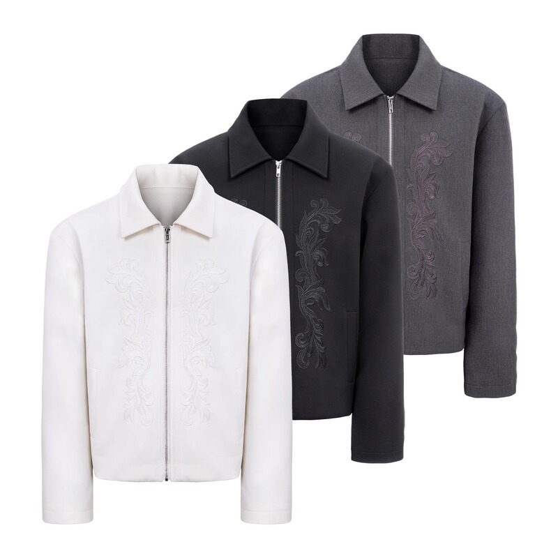 High-End Carved Western Jacket for Men 2025 Spring and Autum New Loose Handsome Retro Trendyy Jacket Top