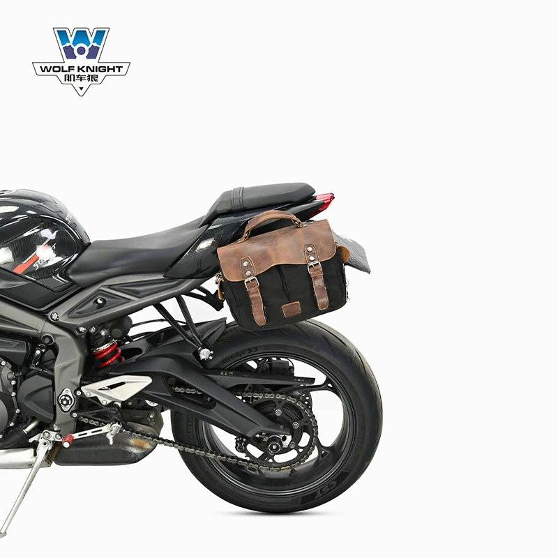 Подходит для Triumph Street Triple 765 — боковая сумка с быстросъёмом, ретро боковой кофр, модифицированная сумка для шлема