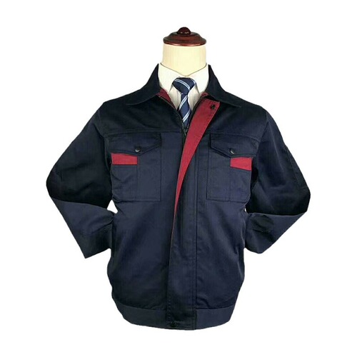 Selected Manufacturer Electric Welding Suit Workshop Workwear Construction Site Factory Long-Sleeve Polyester Canvas Protective Workwear Set Wholesale