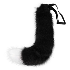 Halloween Cosplay Handmade Simulation Fox Fur Plush Tail Beast Tail Anime Character Role-Playing Party Accessory